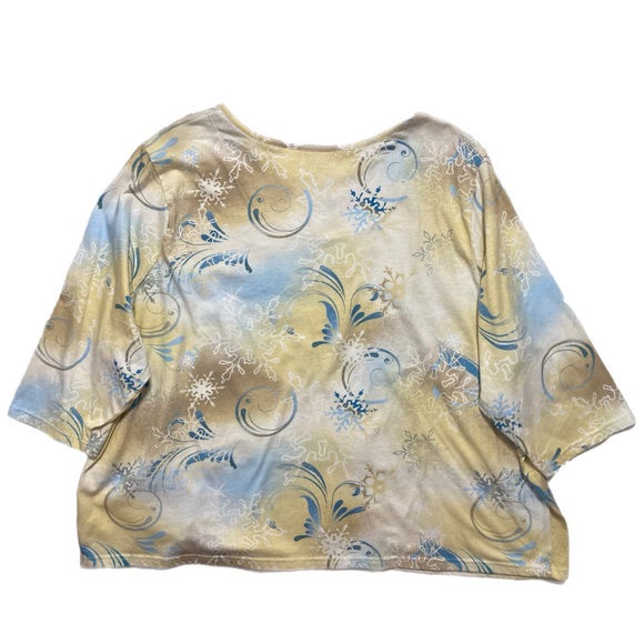 Vintage Kmart! Polar Bear & Cub Winter Embellished Pullover Top 3X EUC! 0155 - Picture 2 of 10